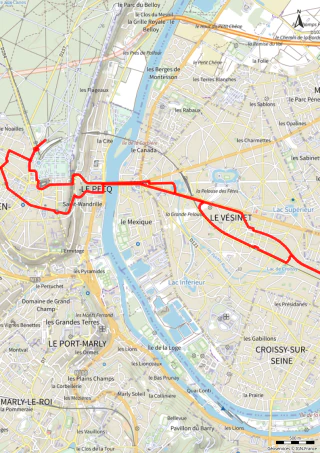 Carte de la marche Saint-Germain-en-Laye