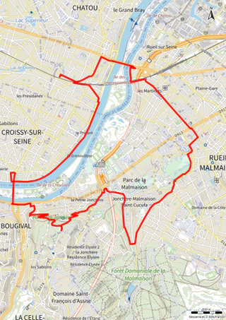 Carte de la marche Bougival / Rueil-Malmaison
