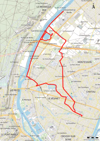 Carte de la marche Montesson