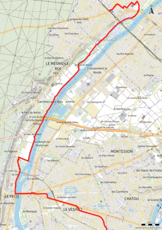 Carte de la marche Maisons-Laffitte