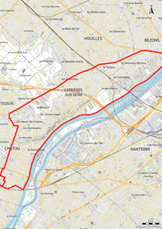 Carte de la marche Bezons / Houilles