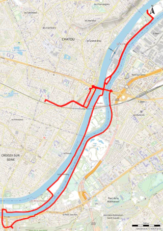 Carte de la marche Chatou / Berges de Seine