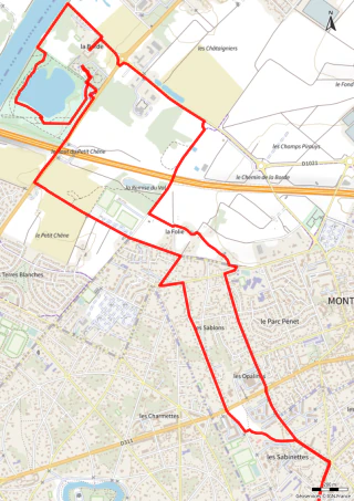 Carte de la marche Montesson II