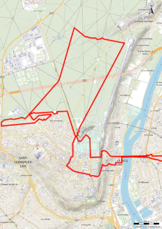 Carte de la marche Forêt de Saint-Germain