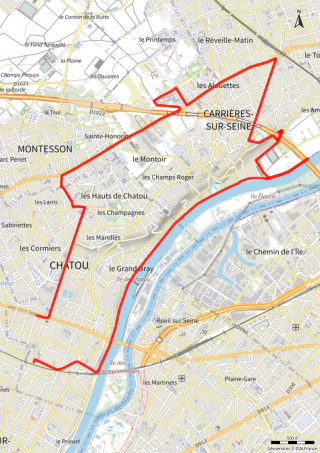 Carte de la marche Carrières-sur-Seine II