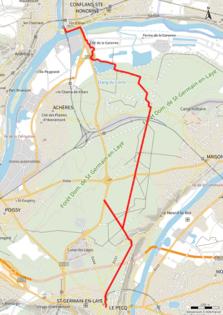 Carte de la marche Conflans-Sainte-Honorine