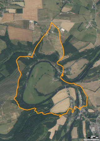 Carte de la marche Boucle de l’Orne