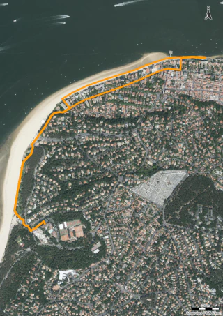 Carte de la marche Arcachon