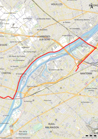 Carte de la marche Nanterre