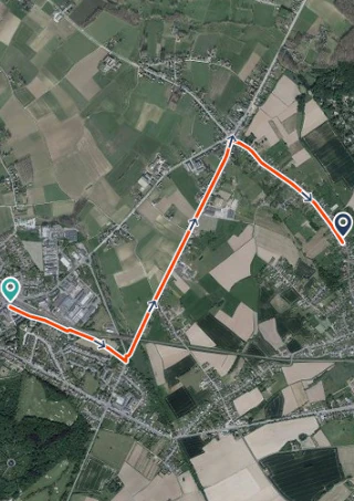 Carte de la marche Enghien