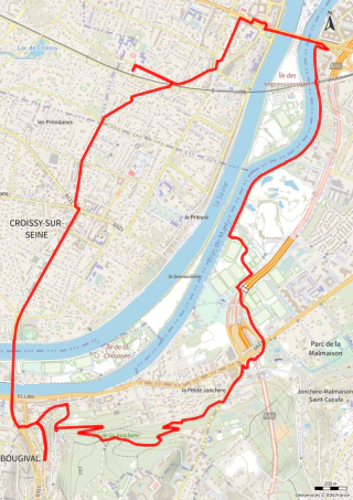 Carte de la marche La Jonchère