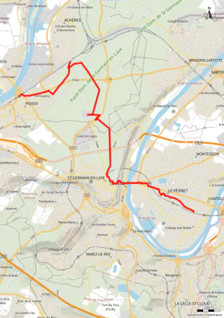 Carte de la marche Poissy