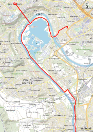 Carte de la marche Axe Majeur