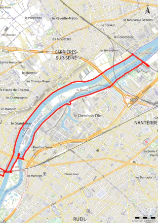 Carte de la marche Passerelle Éole