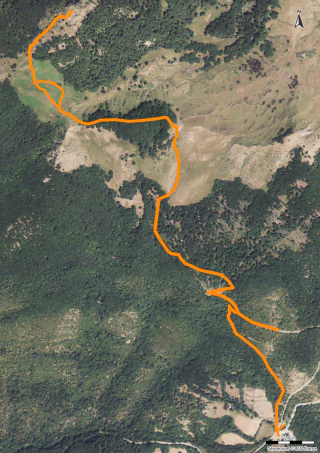 Carte de la marche Pic de Paloumère