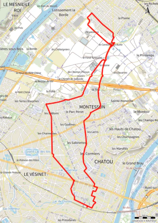 Carte de la marche Carrefour Montesson