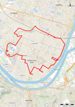 Carte de la marche Tour intérieur