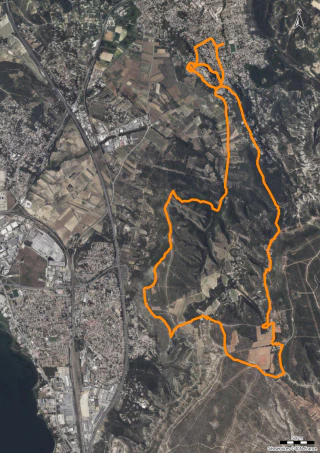 Carte de la marche GR-2013 Velaux Rognac