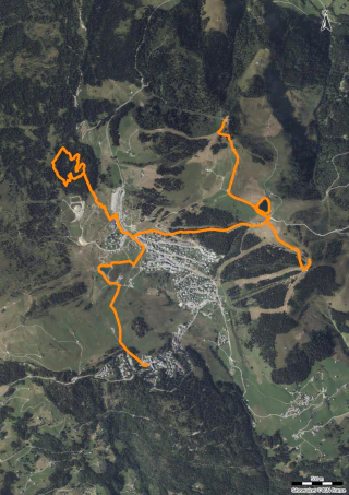 Carte de la marche Tourbière des Saisies